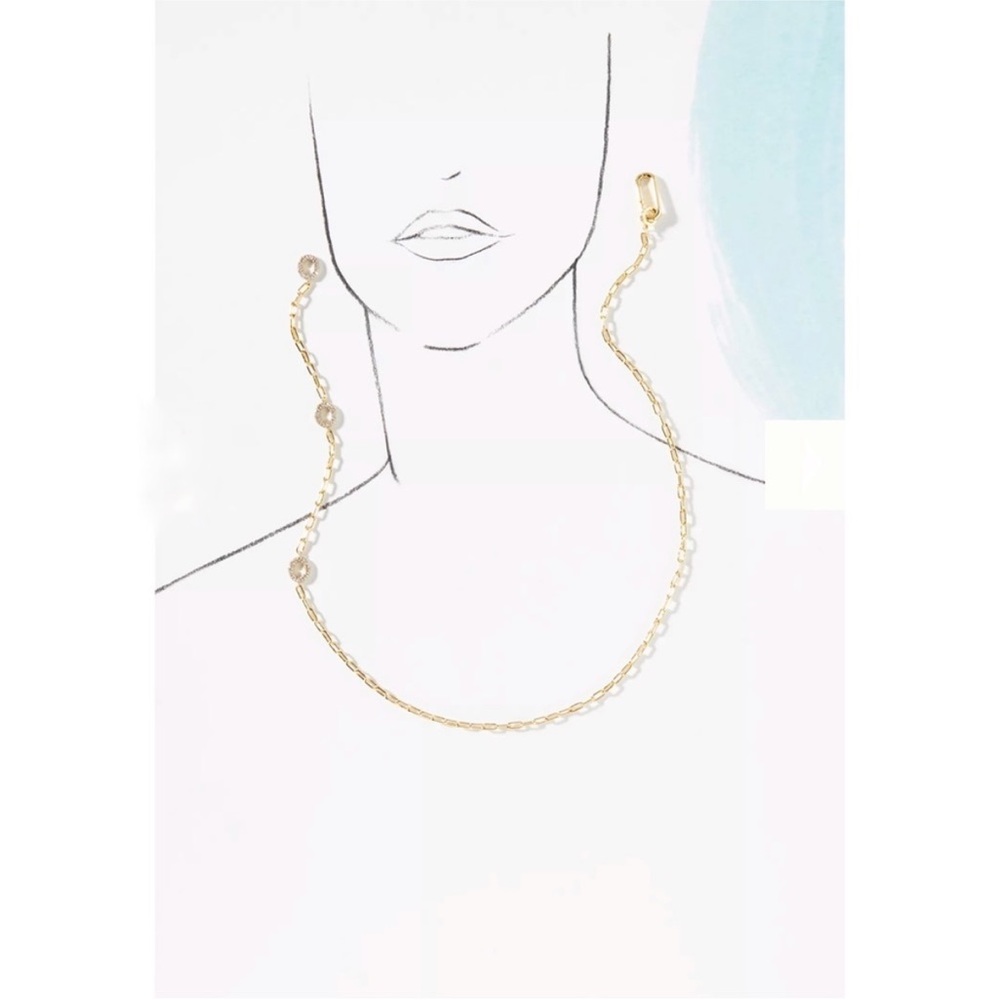 NWT Anthropologie Charmed Paperclip Chain Necklace MSRP $68 - Picture 11 of 13